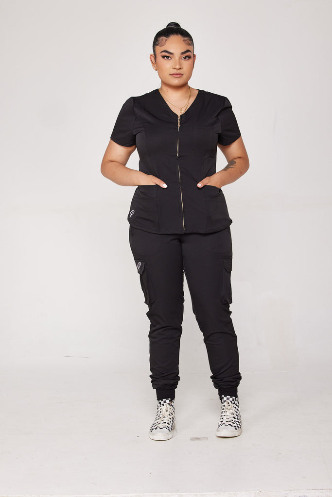 Black Scrub Set | Pretty Scrubss